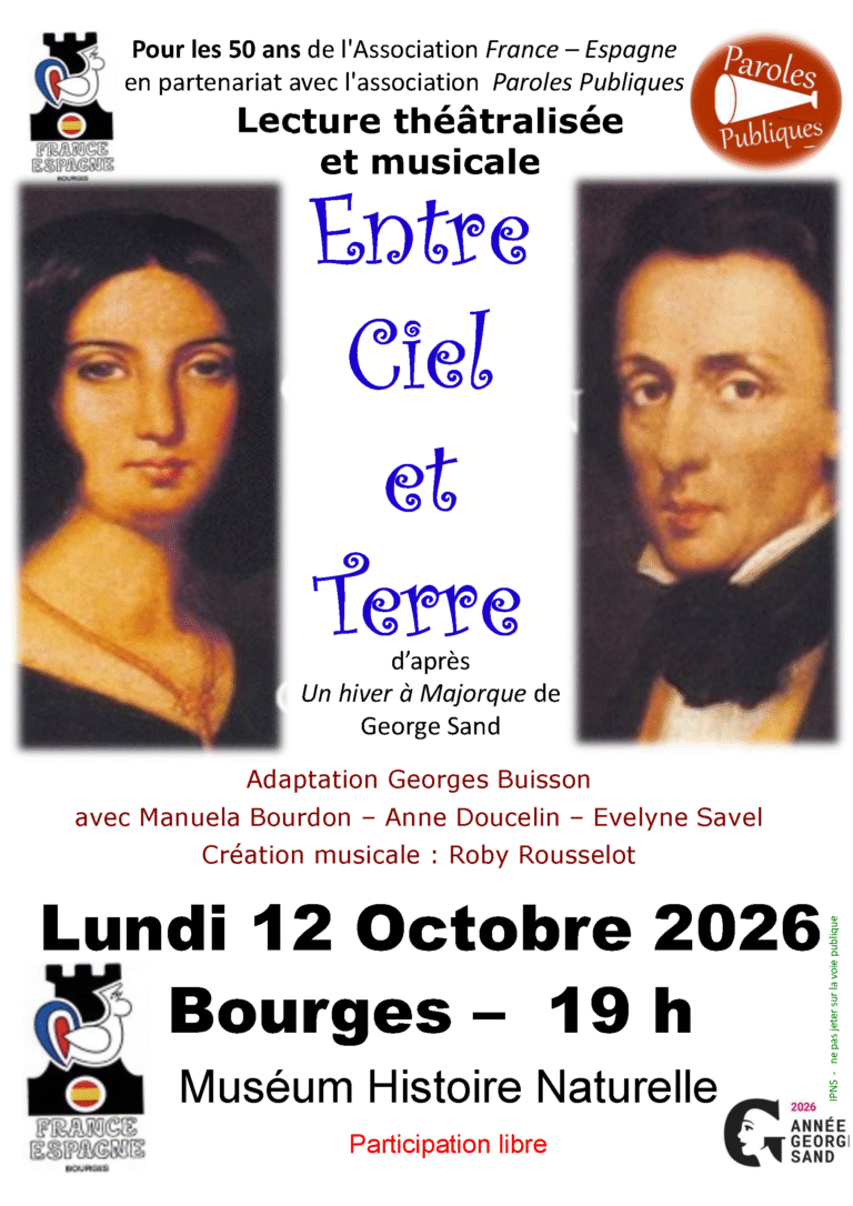 Lecture théatralisée d’après « Un hiver à Majorque » de George Sand